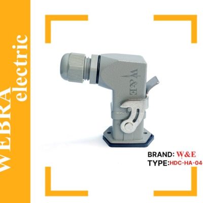 سوکت فرمان 4 پین 90 درجه مدل HDC-HA-004-1