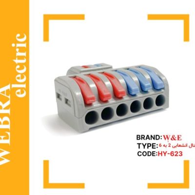 ترمینال انشعابی 2 به 6 برند W&E