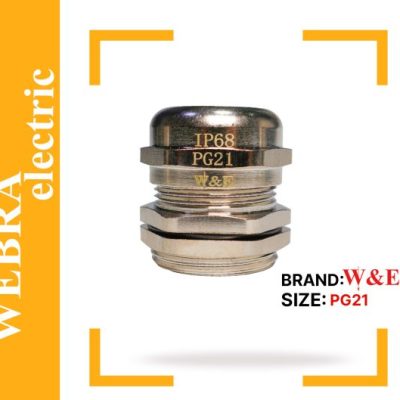 گلند فلزی PG21 برند W&E